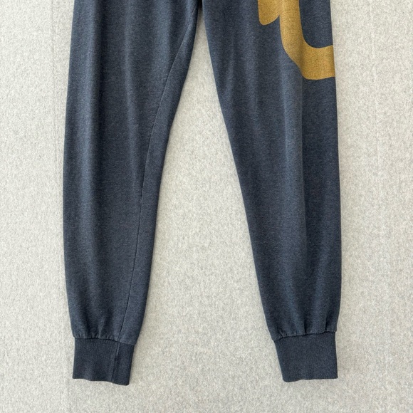 True Religion Jogger Mens Small Blue Gold Loungewear Sweatpants Pull On   READ - Picture 3 of 15